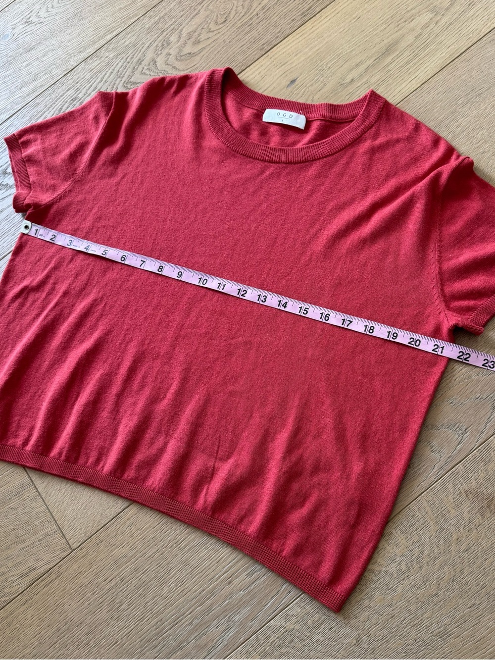 One Grey Day Thin Short Sleeve Sweater Boxy Size Small - Picture 5 of 7